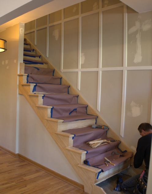 The staircase during renovation (2)