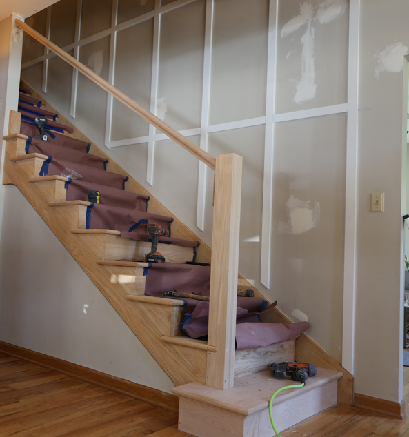 The staircase during renovation (3)